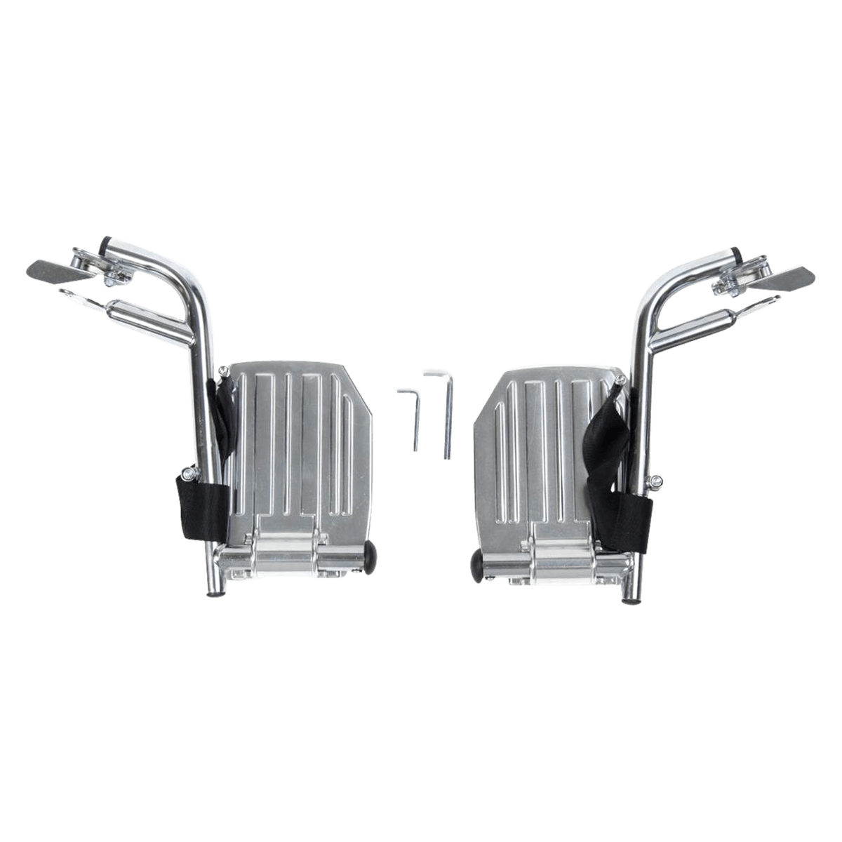 Medline Swing-Away Legrest for Wheelchair, Aluminum, 1 Pair