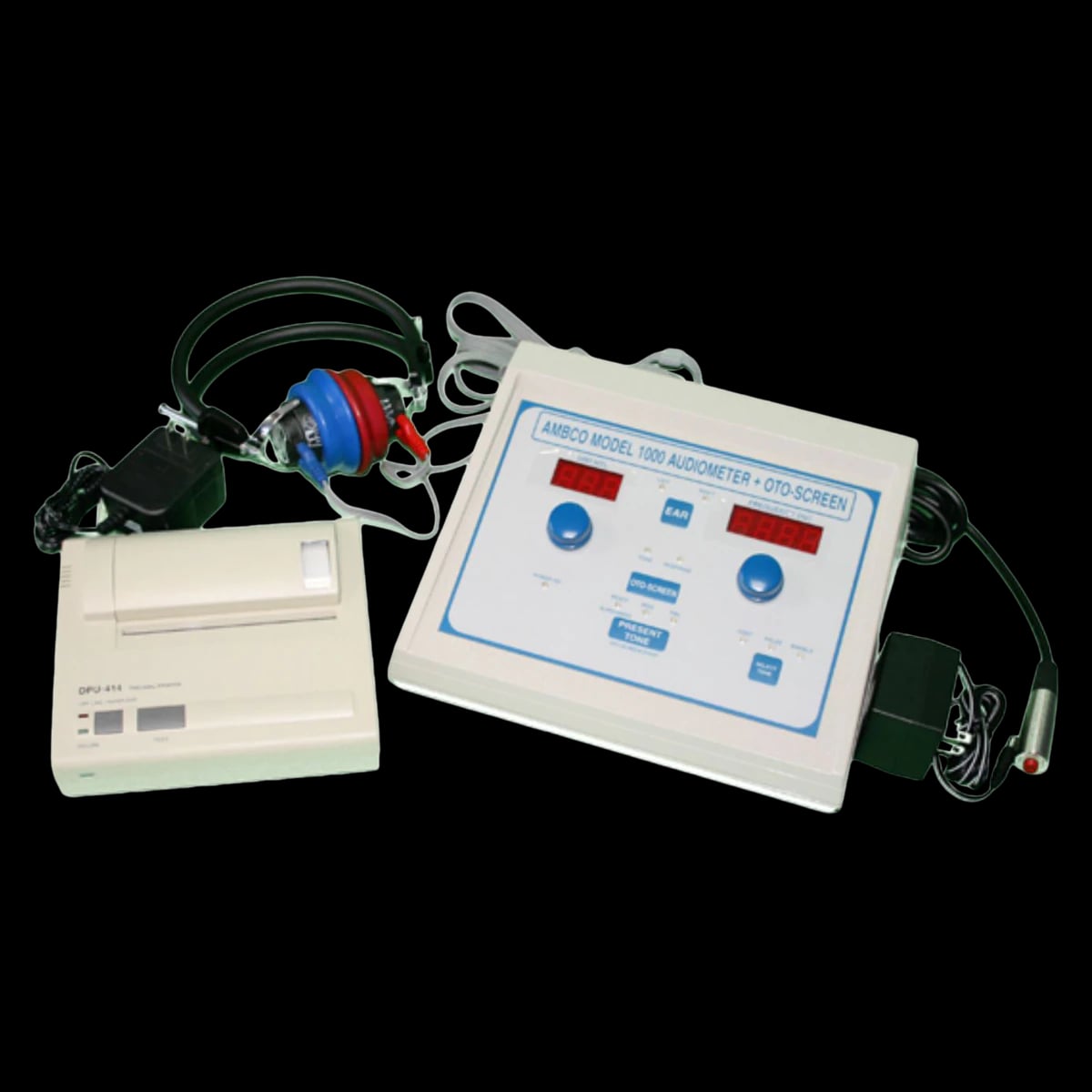Ambco Electronics Audiometer with Printer, Manual/Automatic, 1000+ Hz