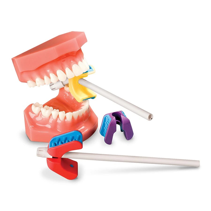 Practicon E-Prop Mouth Prop, Large (Red), 1/Pack, Rigid Polypropylene with Soft Elastomer Pads, 7102411-L