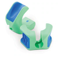 Practicon Soft-Prop™ Edentulous Mouth Prop, Medium, Green/Blue, Autoclavable, Latex-Free, 1 Each, 7102413
