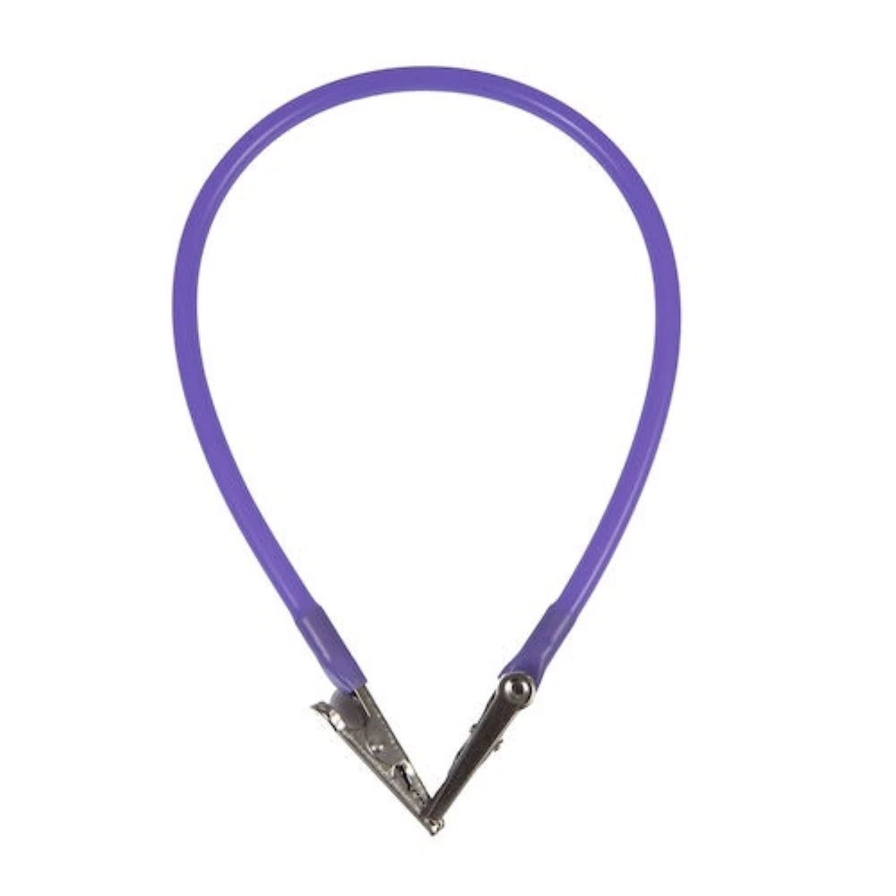 Hager Worldwide Super Bib Clip, Purple, 14", 1/Pkg, 605282