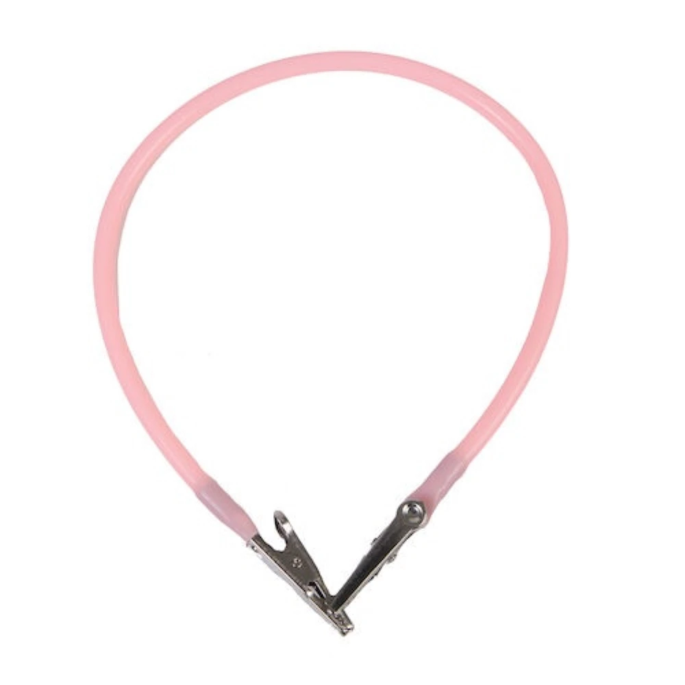 Hager Worldwide Super Bib Clip, Pink, 14", Reusable, 1/Pkg, 605287