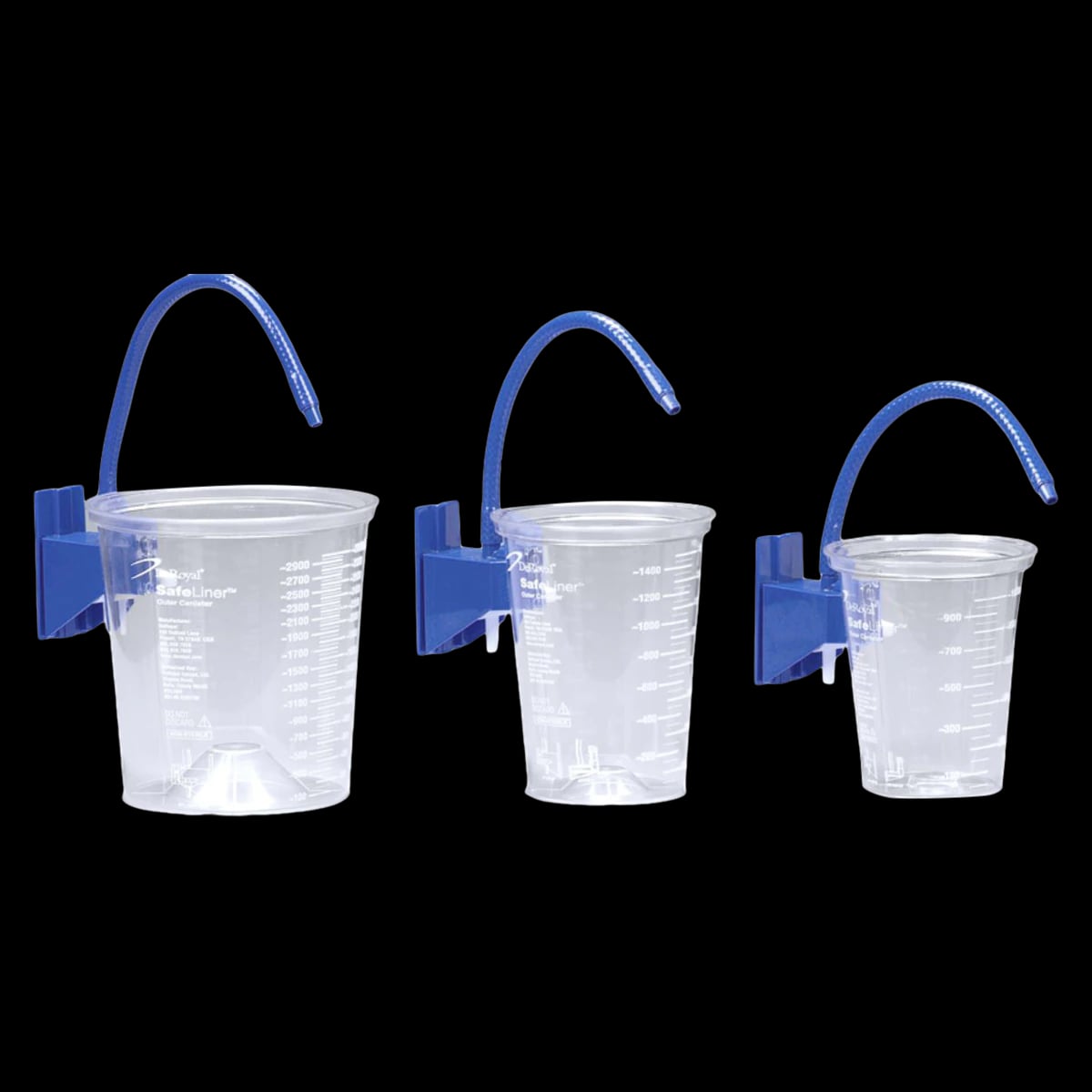 DeRoyal SafeLiner Semi-Rigid Suction Canister, 1500cc