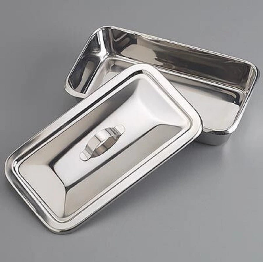 Sklar Instruments Catheter Instrument Tray, Stainless Steel, 8-7/8" x 5" x 3", 12/Package