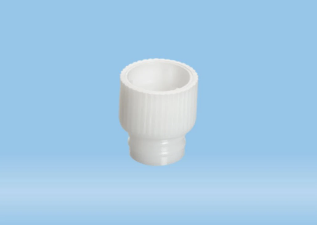 Sarstedt Push Tube Cap, LDPE, White, 12mm, 1000/Pk