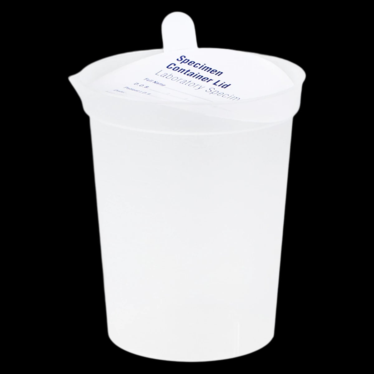 Medegen Specimen Container, 6.5 oz, Translucent, Non-Sterile, with Paper Lids, 500/Case