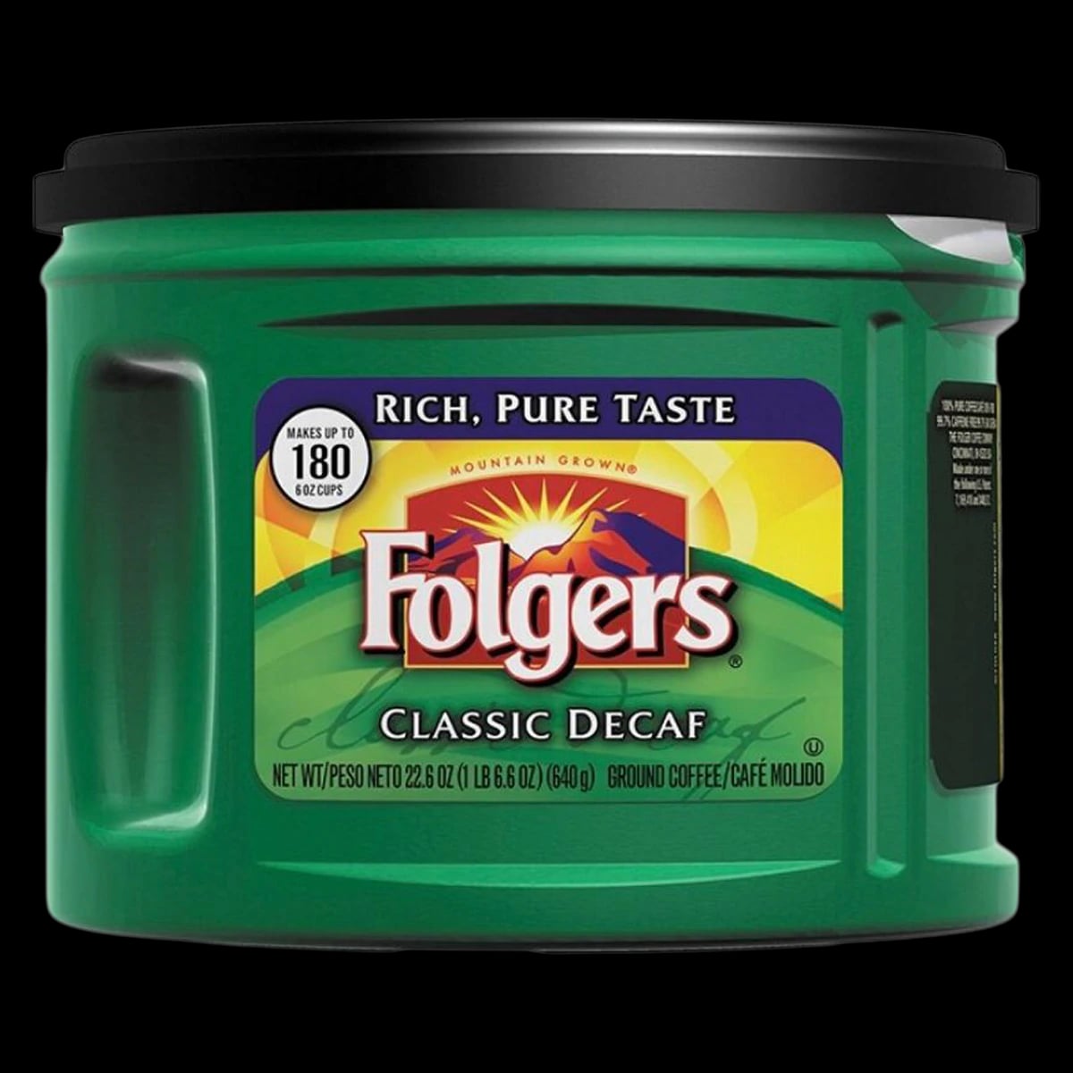 Folgers Decaf Coffee, 22.6 oz, 6/Pack