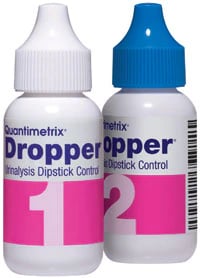 Quantimetrix Dropper Urinalysis Dipstick Level 1 & 2 Control Set, 4 x 25 mL, 4/Box