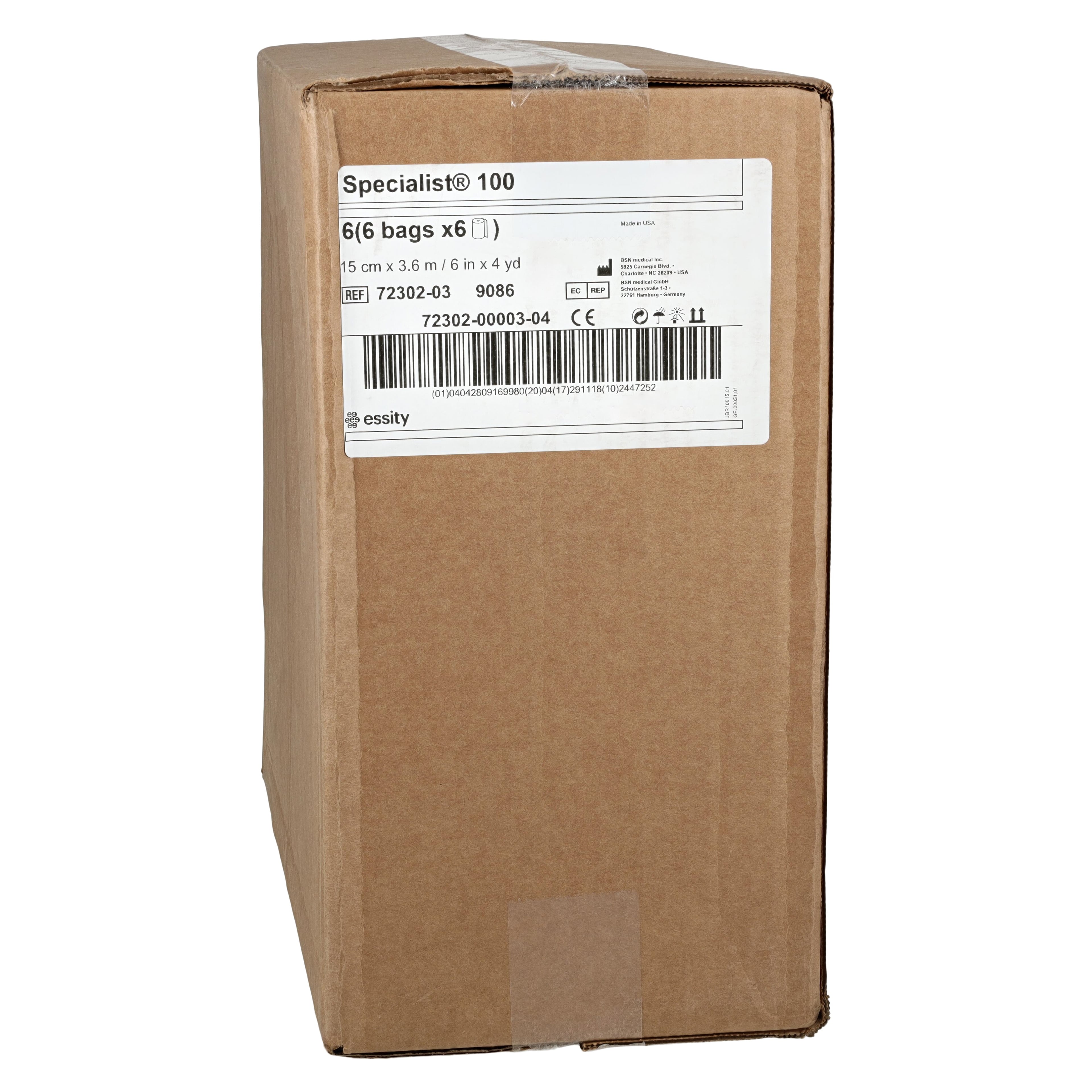 Cast Padding Specialist 100, White, 6" x 4 yd