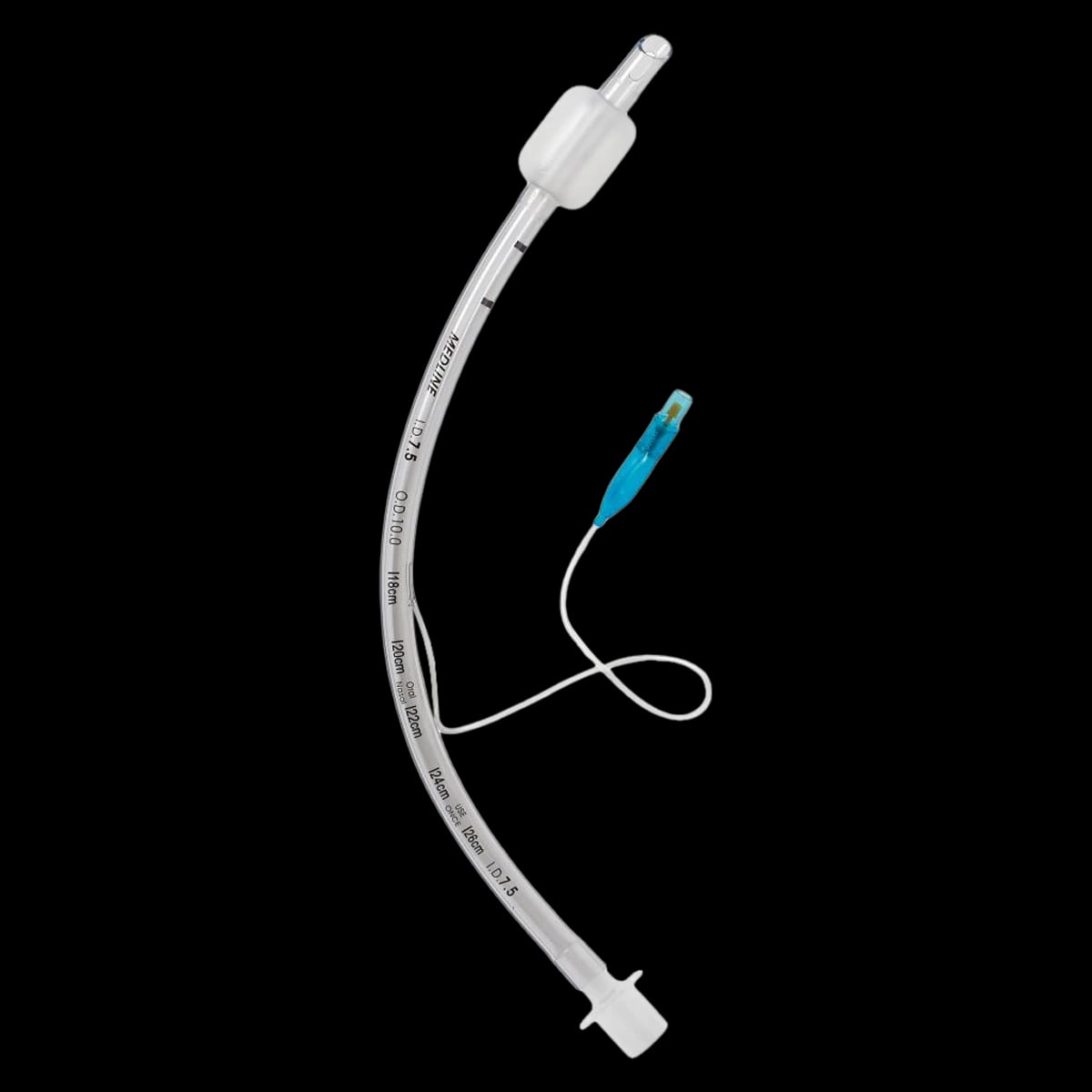 Medline Murphy Endotracheal Tube, Cuffed, High-Volume Low-Pressure, 10/Box