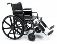 Graham-Field Traveler HD Transport Wheelchair, 500 lb Capacity
