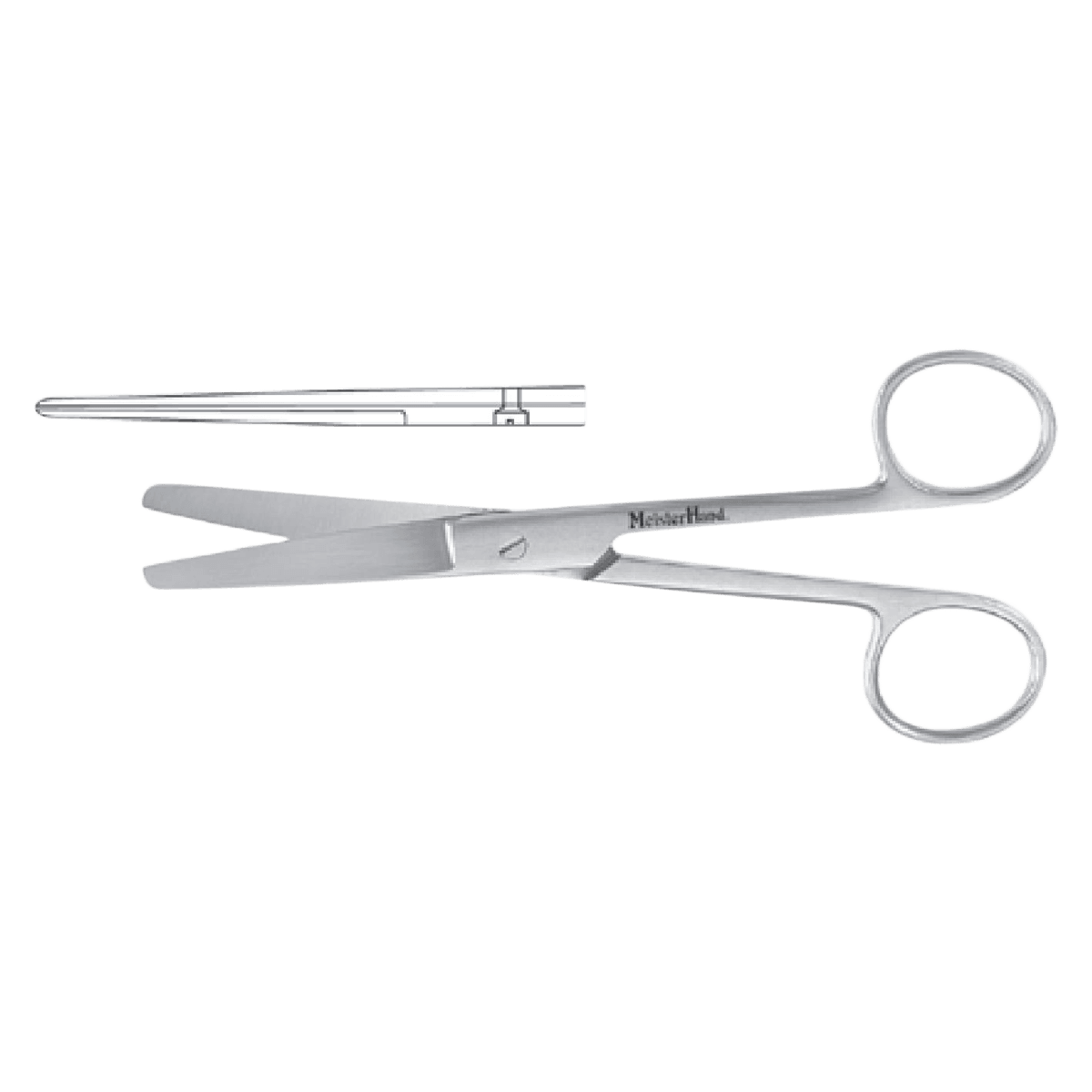 Miltex Meister-Hand Operating Scissors, Straight, 5-1/2", Stainless Steel, Each