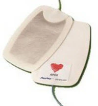 Medtronic Defibrillator Pads with Wiring, Adult, 15.2 x 4.8 cm, Foam Substrate, White, 10/Case