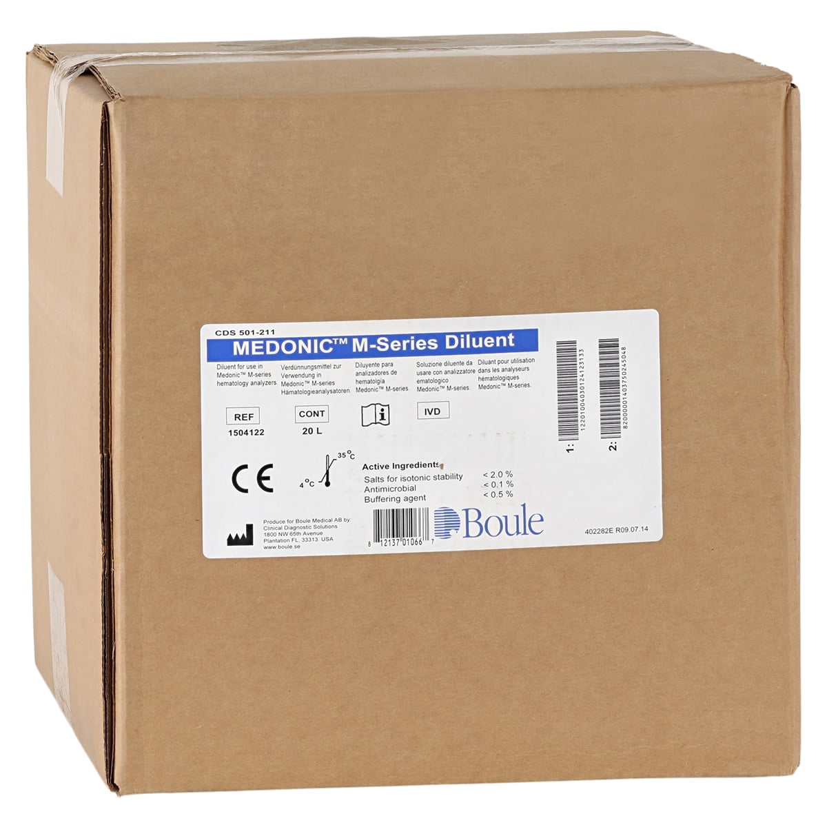 CDS M-Series Diluent Reagent, 20L Bulk Box