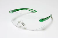 Hager Outback Protective Eyewear, Clear Lens, Green Frame, 1/Pair