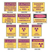 Caution X-Ray Sign, 7" x 10"