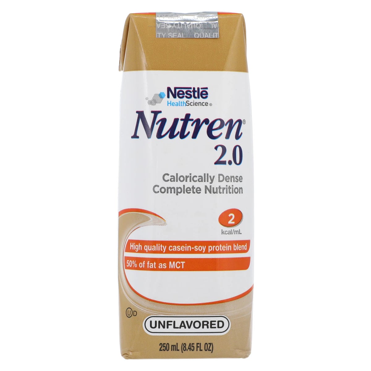 Nutren 2.0 Complete Adult Tube Feeding Formula, High Calorie, Unflavored, 250mL Can, 24/Case
