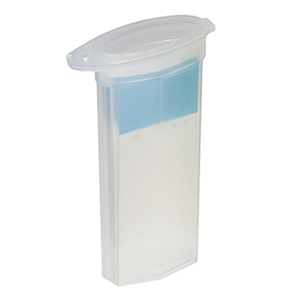 Globe Scientific Microscope Slide Mailer, Polypropylene, 2 Position, Flip Top Lid, Natural, 100/Package