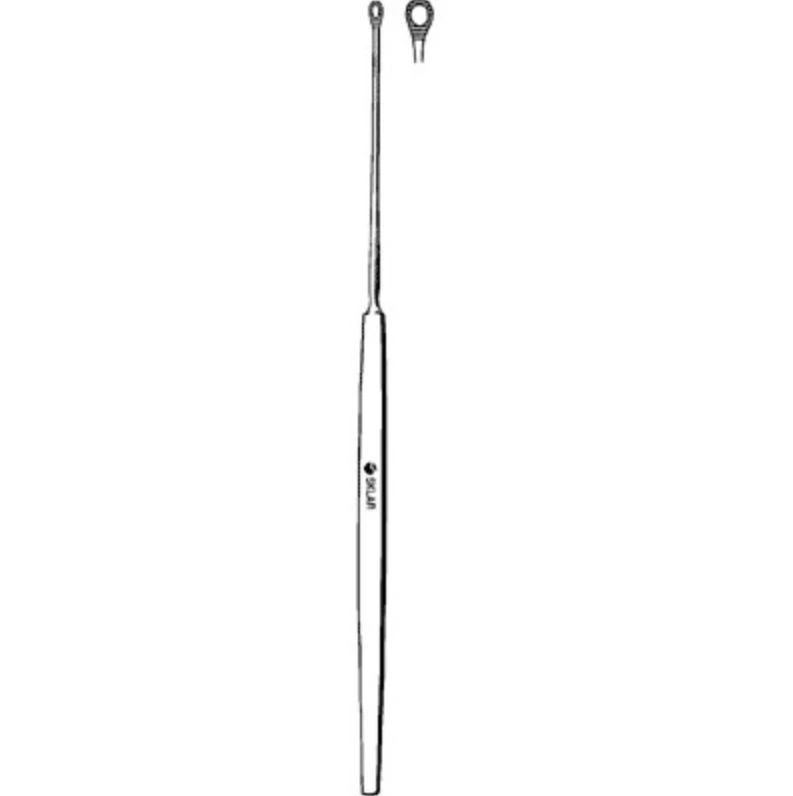 Sklar Shapleigh Ear Curette, 6-1/4" Stainless Steel, Non-Sterile, Reusable, Each