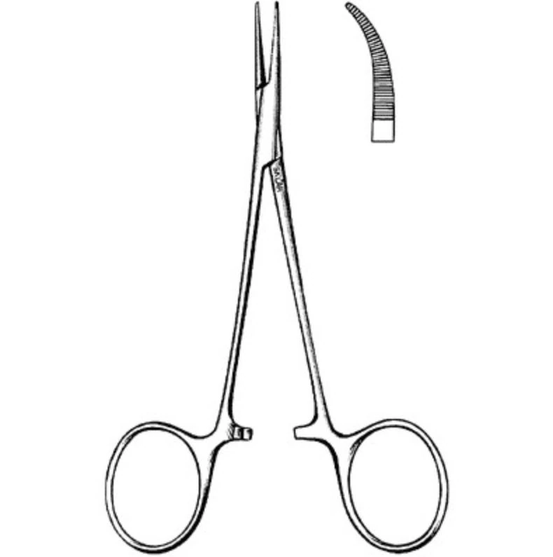 Sklar Instruments Jacobs Mosquito Forceps, Curved, 5 Inch