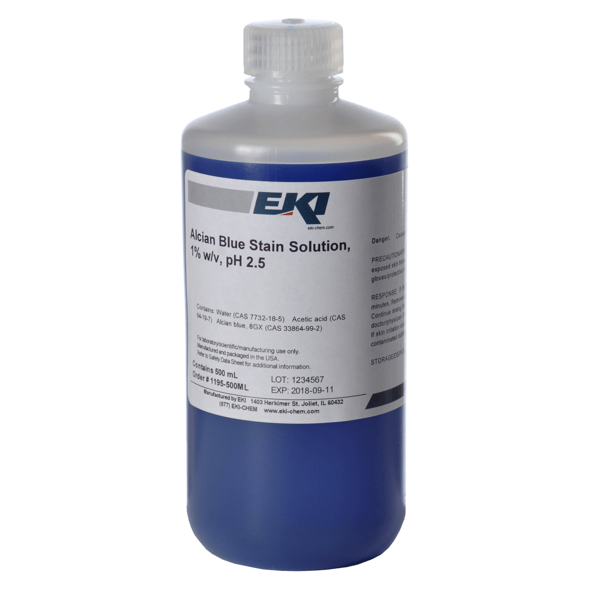 Alcian Blue Stain Solution 1%, pH 2.5, 500mL Bottle