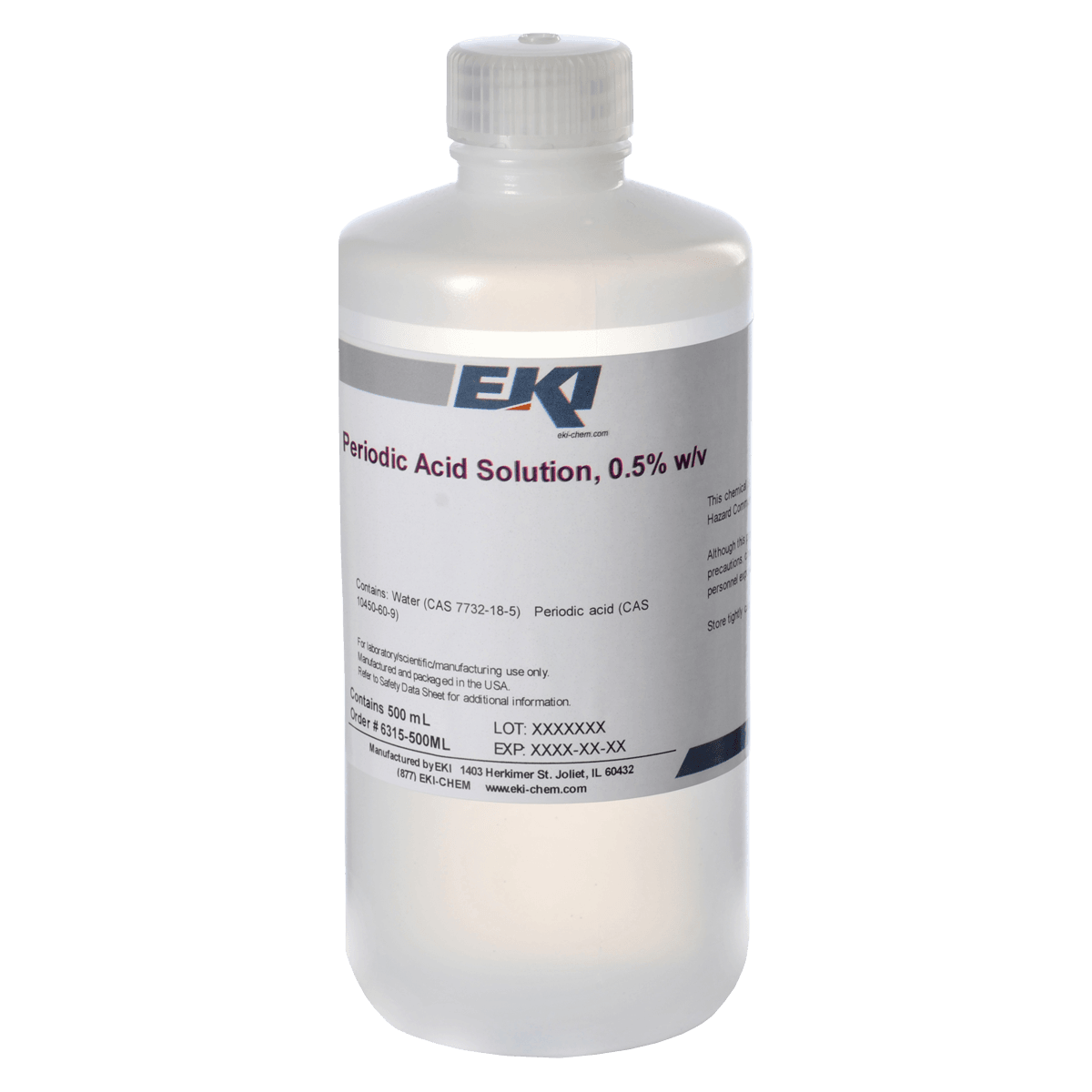 Periodic Acid Solution 0.5%, 500mL Bottle