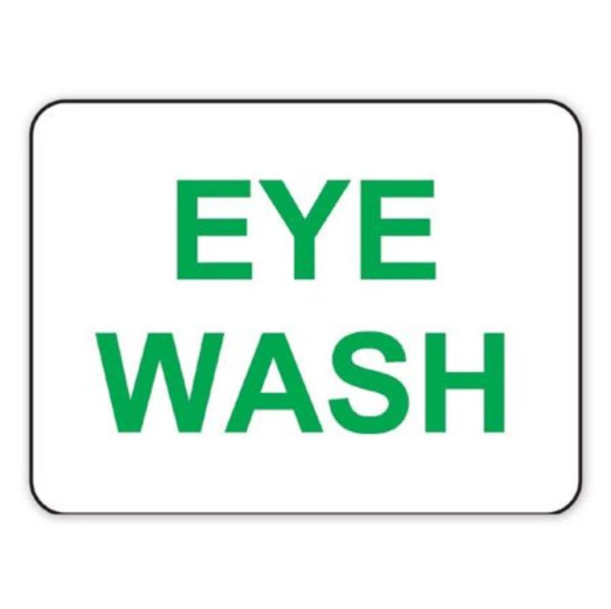 Marketlab Inc. Eye Wash Sign
