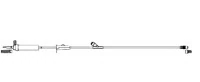 Codan IV Administration Set, Vented Spike, 20 Drops/mL, 87" Tubing, Needle-Free Y-Injection Site, 50/Case
