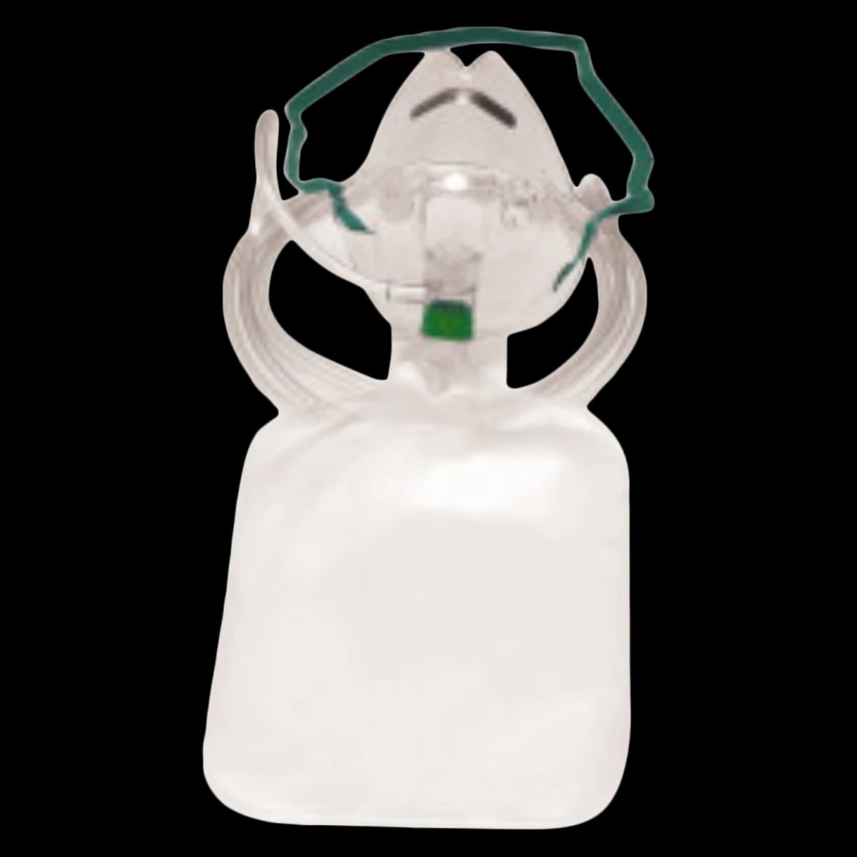 SunMed Mask High Concentration Adult, Non-Rebreather, Clear, 7' Tubing, Latex-Free, 50/Case