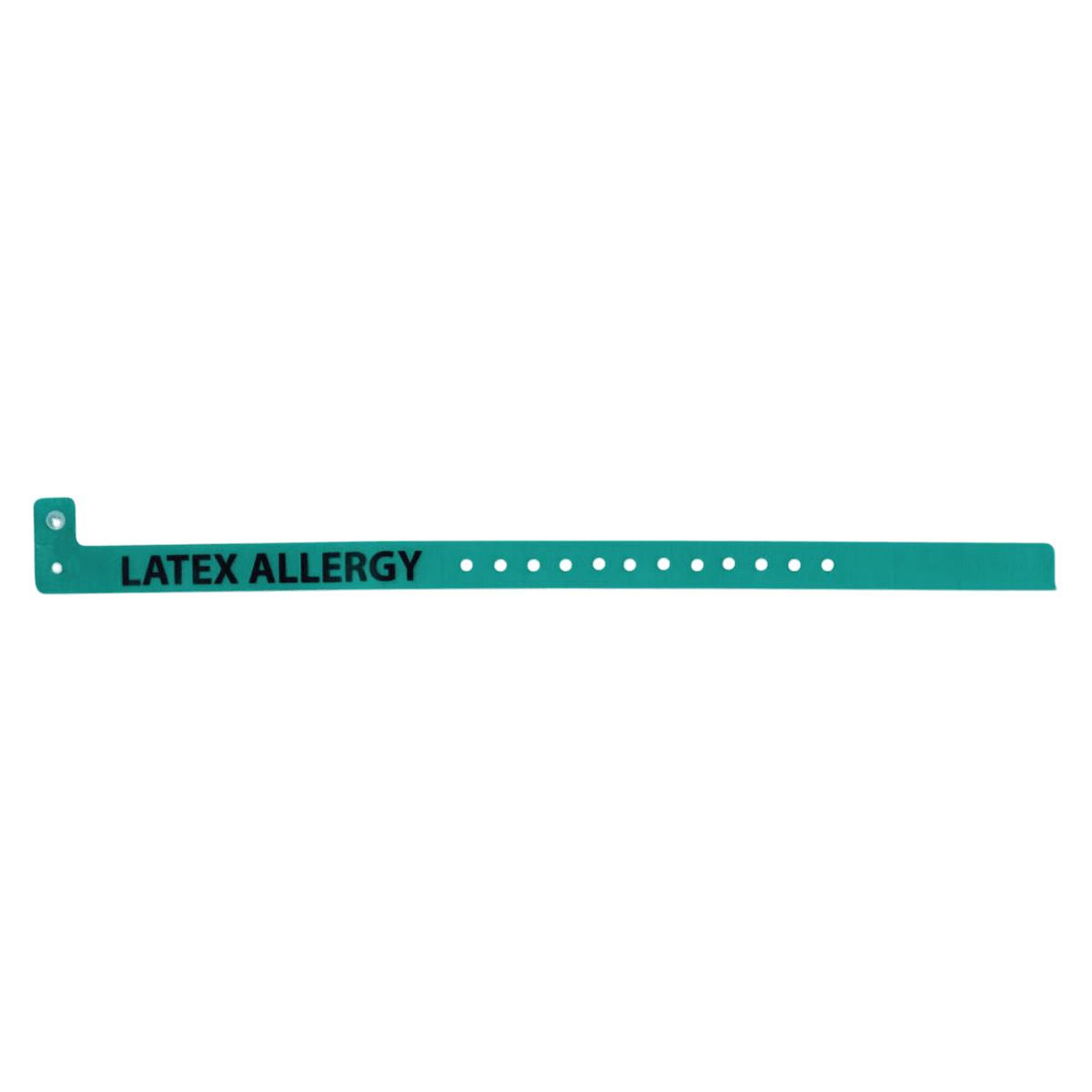 ClearImage Alert Wristband, Vinyl, Permanent Snap, Pre-Printed, Adult/Pediatric, Mint Green, 10-1/4", Disposable, 500/Box