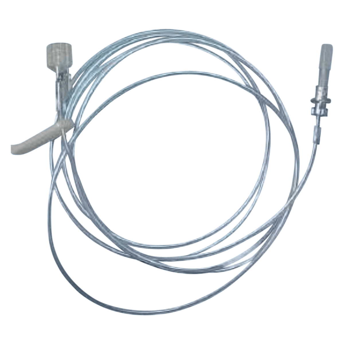 ICU Medical IV Extension Set, Small Bore, 60" Length, Rotating Adapter, Slide Clamp, Non-DEHP, Clear, 1.8mL Priming Volume, 50/Case