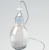 PleurX Plastic Vacuum Bottle with Drainage Line