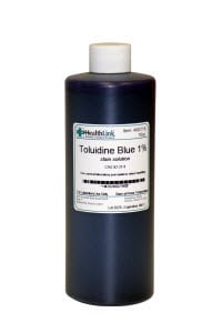Toluidine Blue Stain Solution 1%, 16 oz Bottle