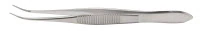 Miltex-Integra Dressing Forceps, Half Curve, 4" Stainless Steel, Autoclavable, Each