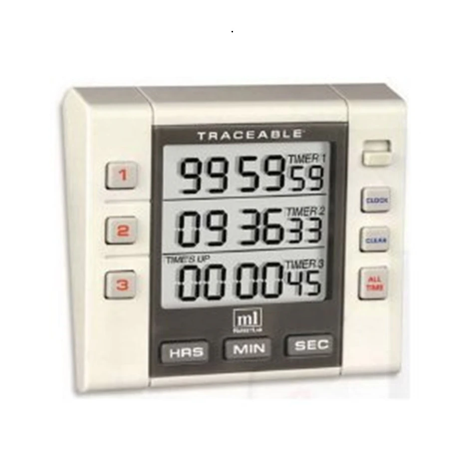 Marketlab Continuous Alarm Timer, 3-Channel, 3-1/4" x 1"