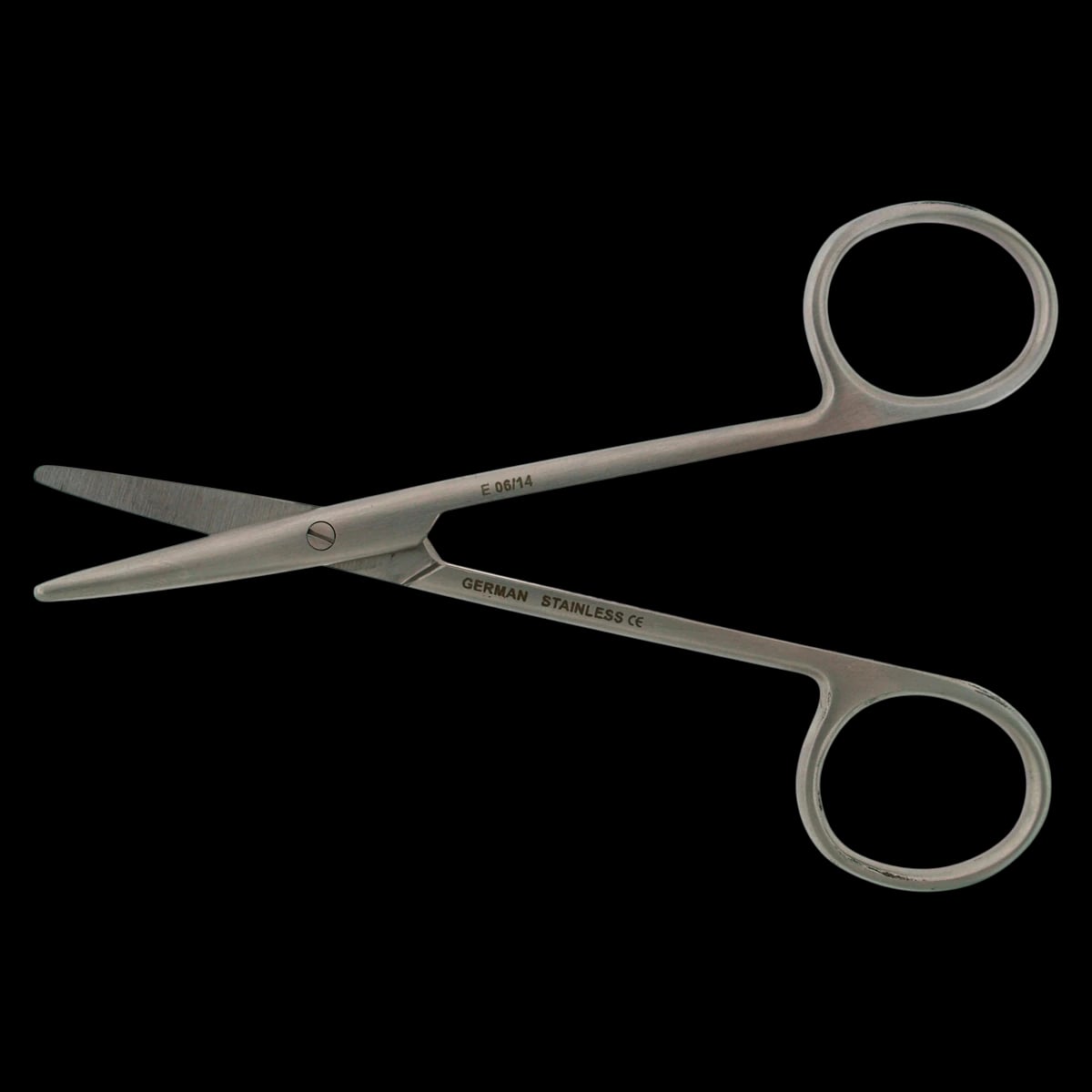 Baby Metzenbaum Strabismus Scissors, Curved, 4-1/4" (11 cm), Stainless Steel, Non-Sterile, Reusable