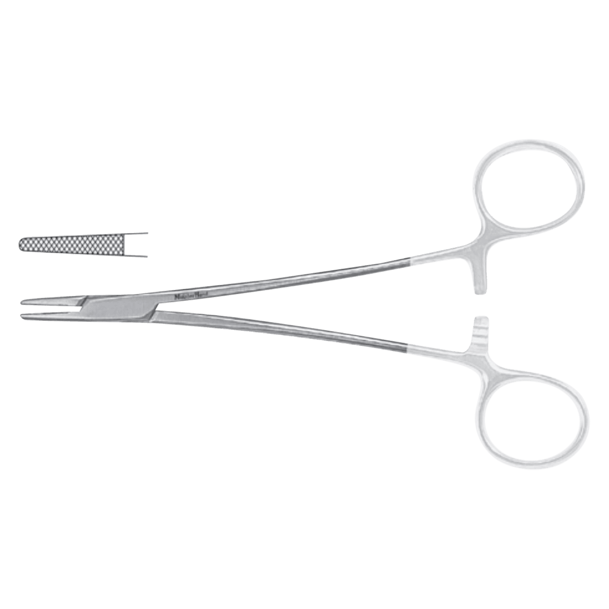 Meister-Hand Crile-Wood Needle Holder, Serrated Jaw, 7", Tungsten Carbide, Each