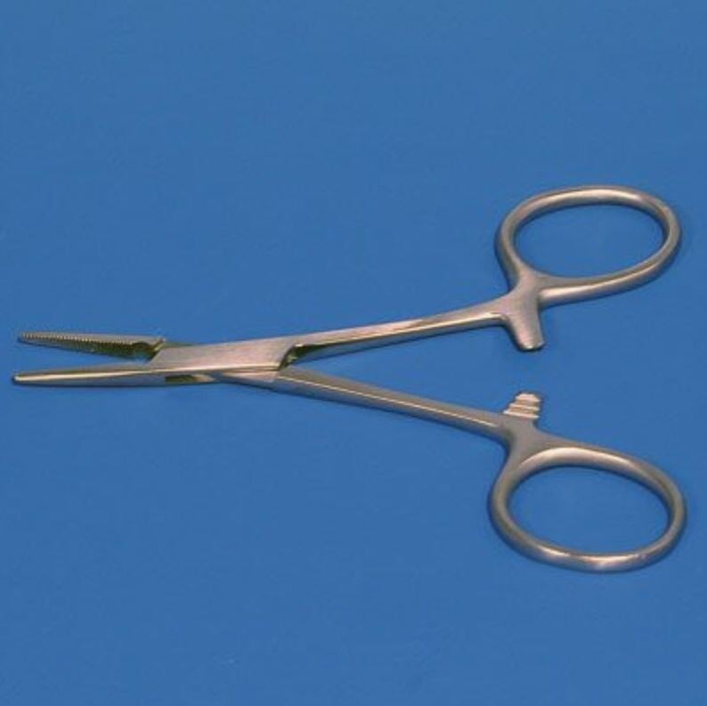 Sklar Hartmann Mosquito Hemostatic Forceps, Straight, 3-1/2" (9 cm), Stainless Steel, Autoclavable, Each