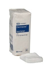 Dermacea 100% Cotton Gauze Sponge, 2x2", 8 Ply, Non-Sterile, Rectangle, Latex-Free