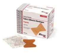Pro-Advantage Adhesive Bandage Fabric Fingertip, 1.75" x 2", Tan, Non-Sterile, 100/Box