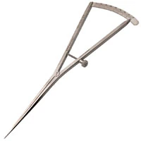 Castroviejo Caliper Long Beak, 6.5" Straight, 0-40mm