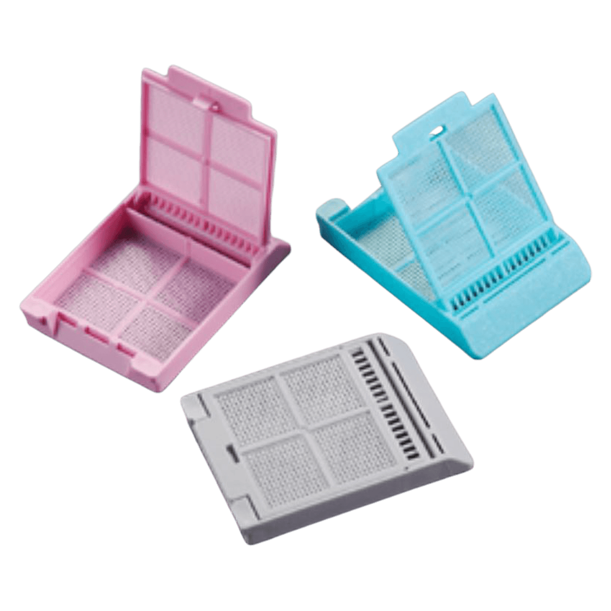Simport Scientific Micromesh Processing/Embedding Biopsy Cassette, Acetal, Tan Lid with 45° Labelling Area, 1000/Case