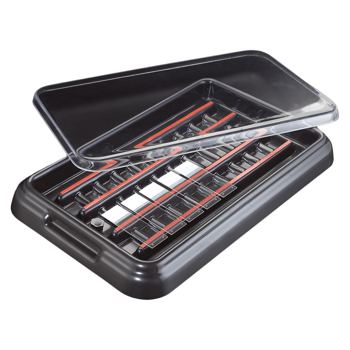 Simport Scientific StainTray Slide Staining Tray Lid, ABS Plastic, Rectangular, Black, for M920 Tray, 1/Case