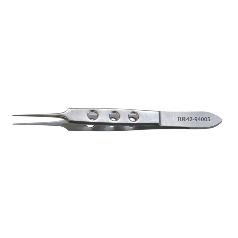 Bishop-Harmon Iris Forceps, 1x2 Teeth, Straight, 3-1/4" (8.3 cm), Stainless Steel