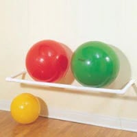 PVC Ball Rack, Wall Mount with Mounting Screws