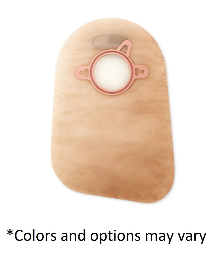 Hollister New Image 2-Piece Closed Ostomy Pouch, Beige/Red, 1 Each