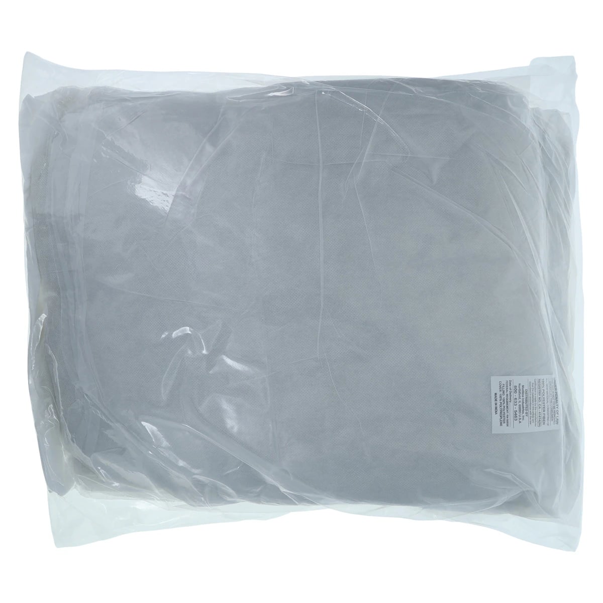 Medline Disposable Polyester Pillow, Medium Weight, White, 21 in x 27 in, 12/Case