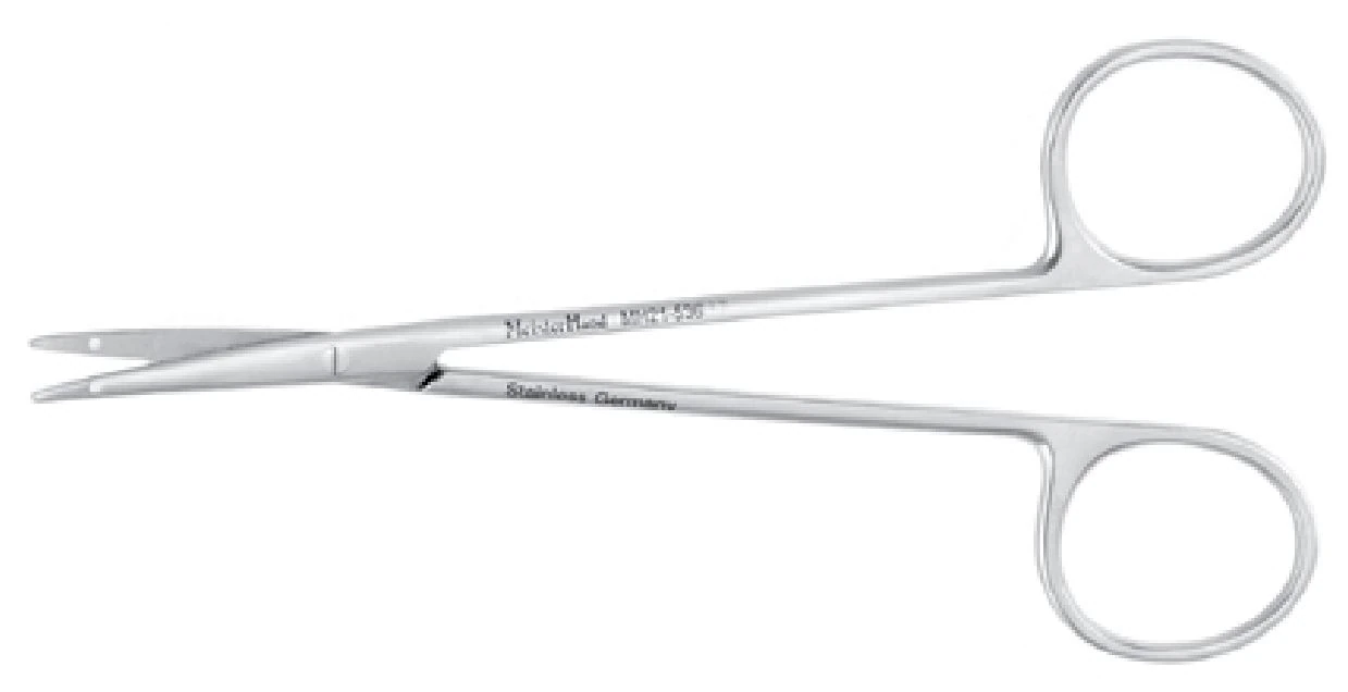 Miltex Meister-Hand Littler Suture Scissors with Hole, Curved, 4-5/8" (11.7 cm), Stainless Steel