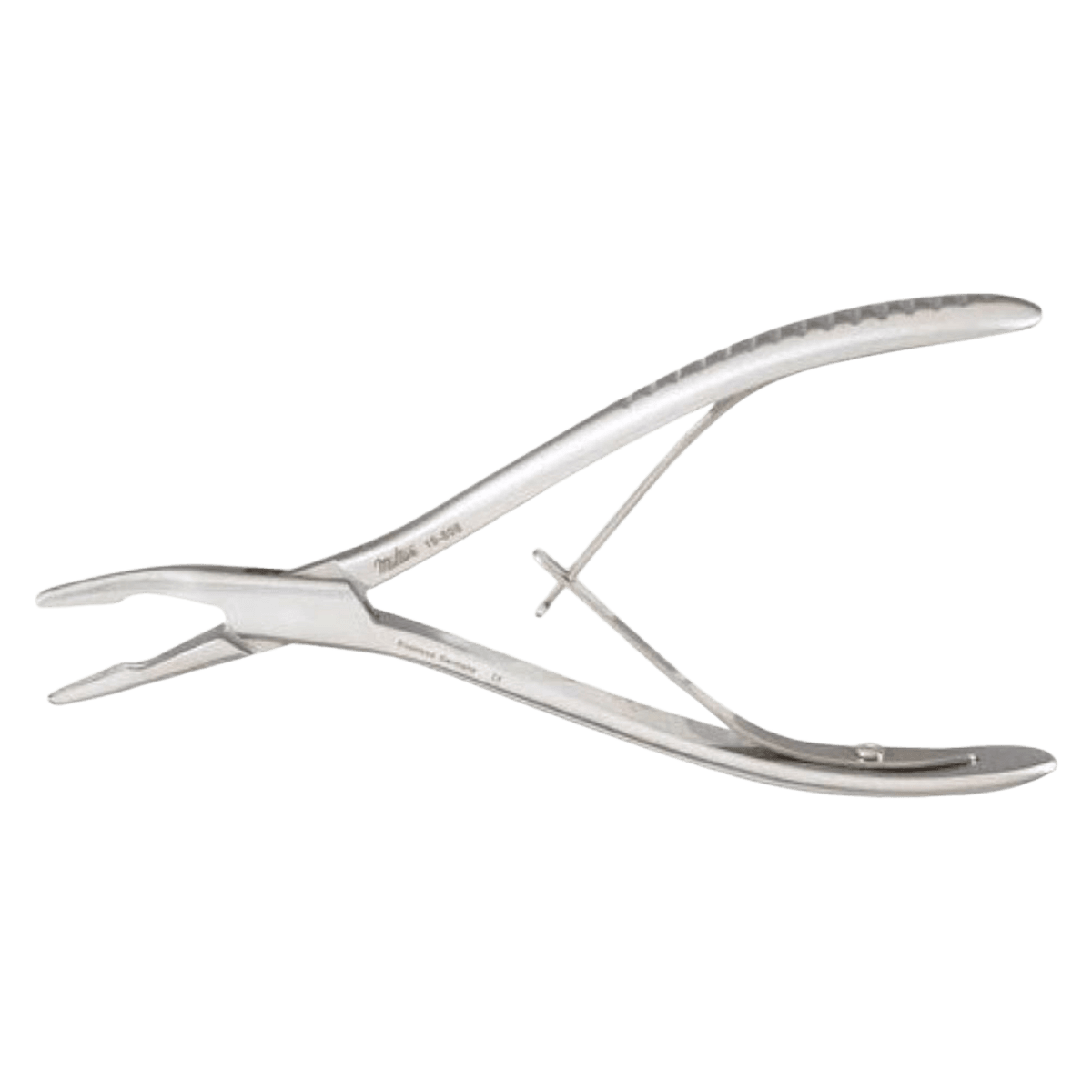 Bane Rongeur, Curved, 7" (5 x 15 mm Bite Tapered to 7 mm), Stainless Steel, Autoclavable, Reusable