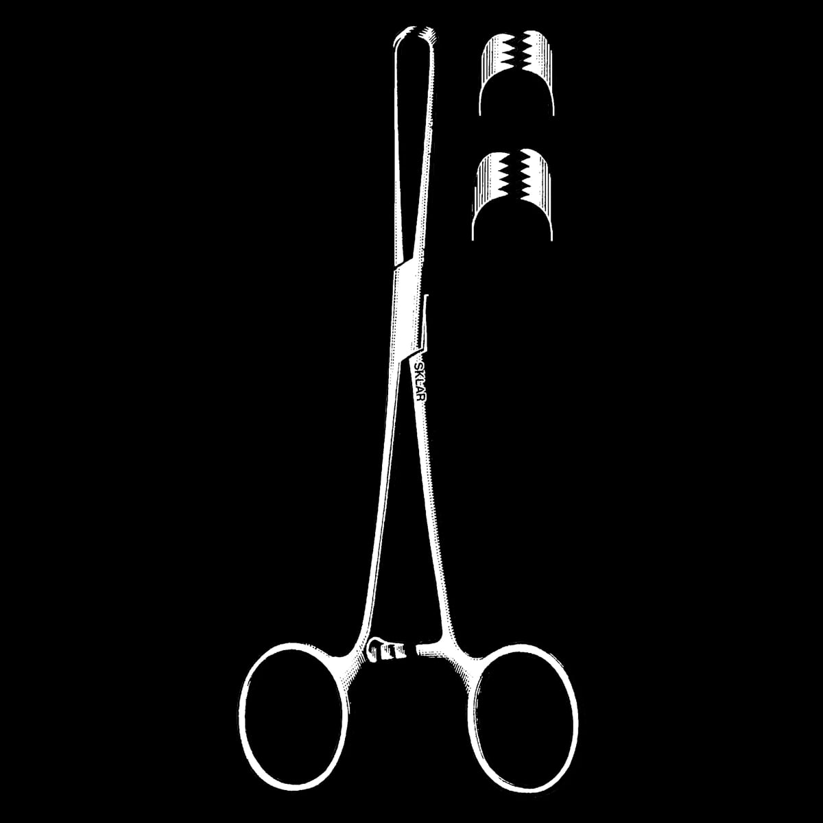 Allis Tissue Forceps, 5" Stainless Steel, Autoclavable, Each